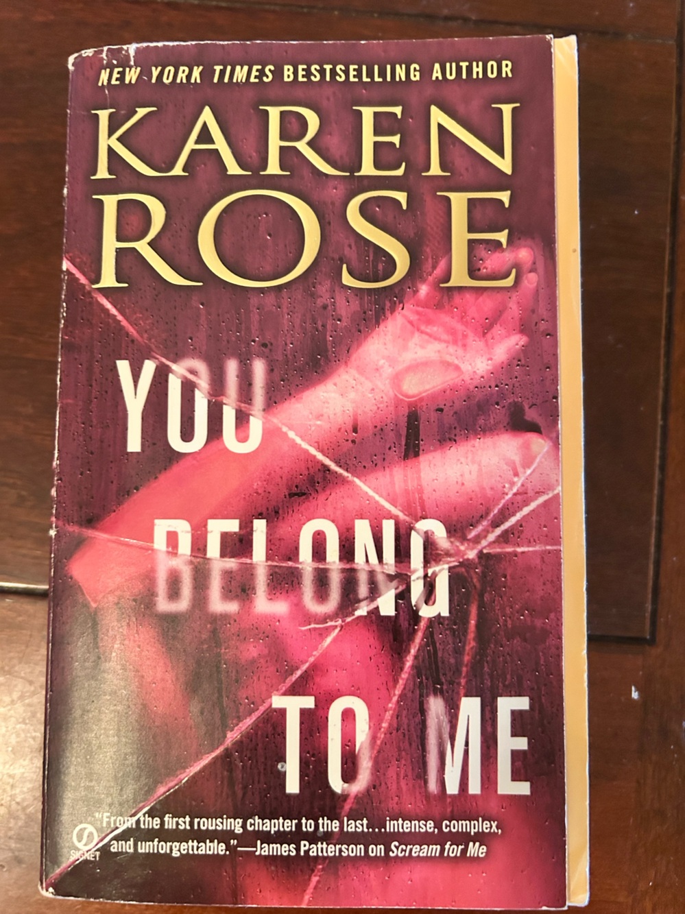 Karen Rose "You Belong to Me" Paperback - Pink Cover